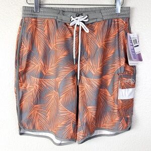 Reel Life Silver Filigree Print Board Shorts Size M